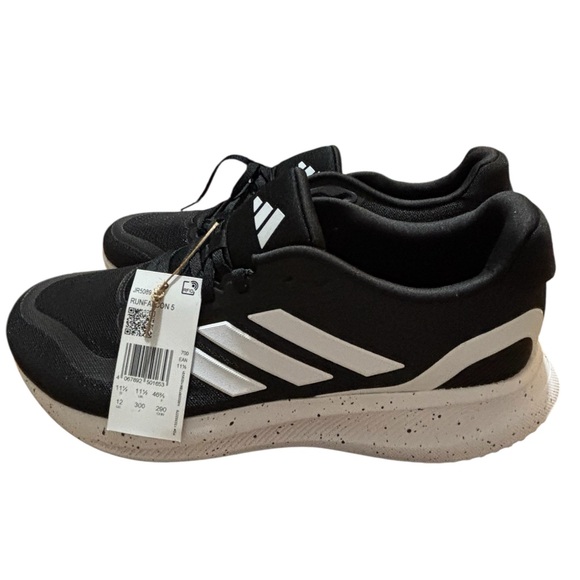 adidas Other - Adidas Runfalcon 5 Running Shoes Men’s Size 12 Black White NEW No Box